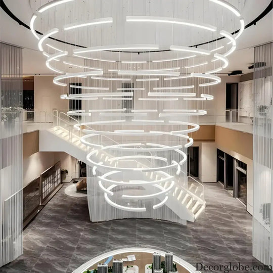 Elena Custom Build Large Round Ring Pendant Light Chandelier