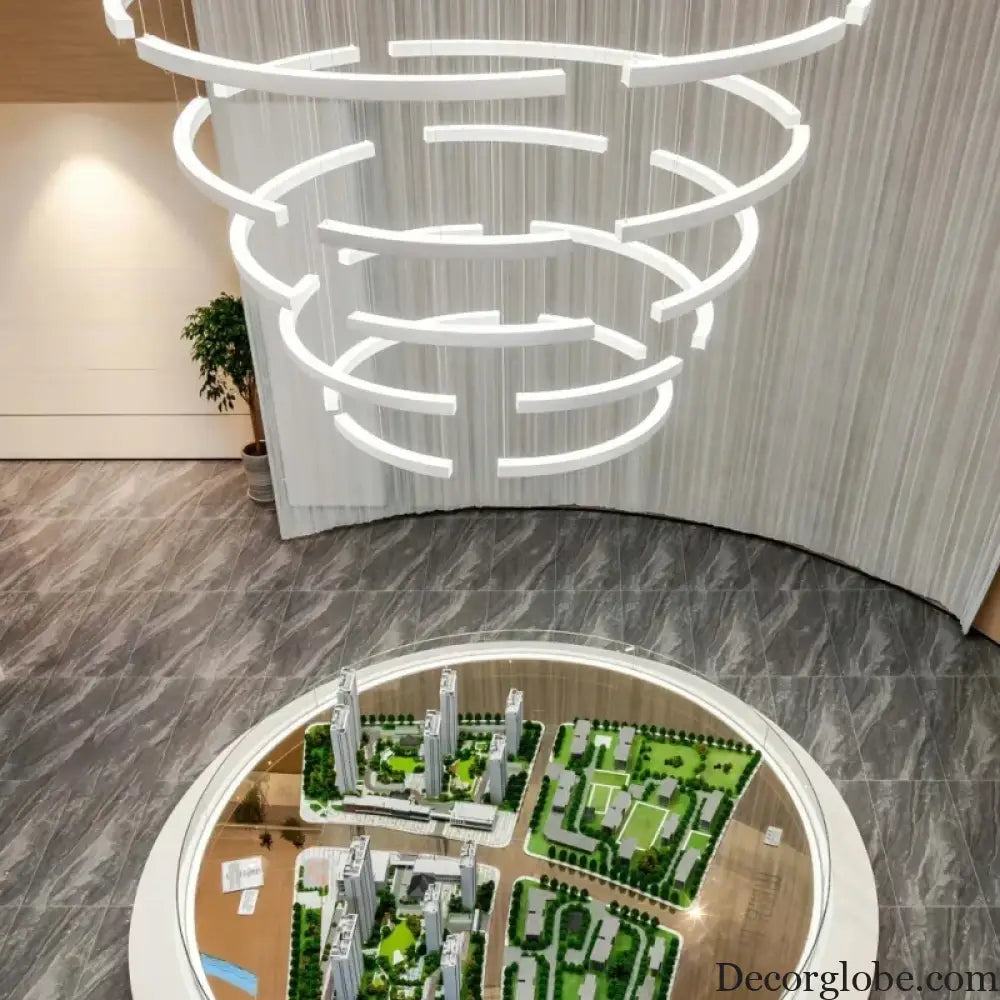 Elena Custom Build Large Round Ring Pendant Light Chandelier