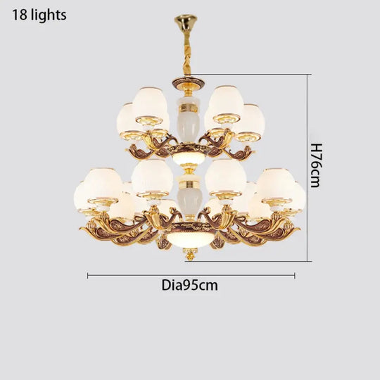 European Style Large Chandelier - Elegance for Living Rooms, Hotels, Villas, and Grand Hallways - DecorGlobe