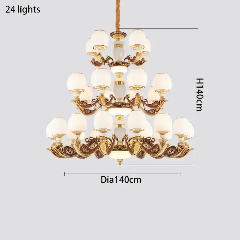 European Style Large Chandelier - Elegance for Living Rooms, Hotels, Villas, and Grand Hallways - DecorGlobe