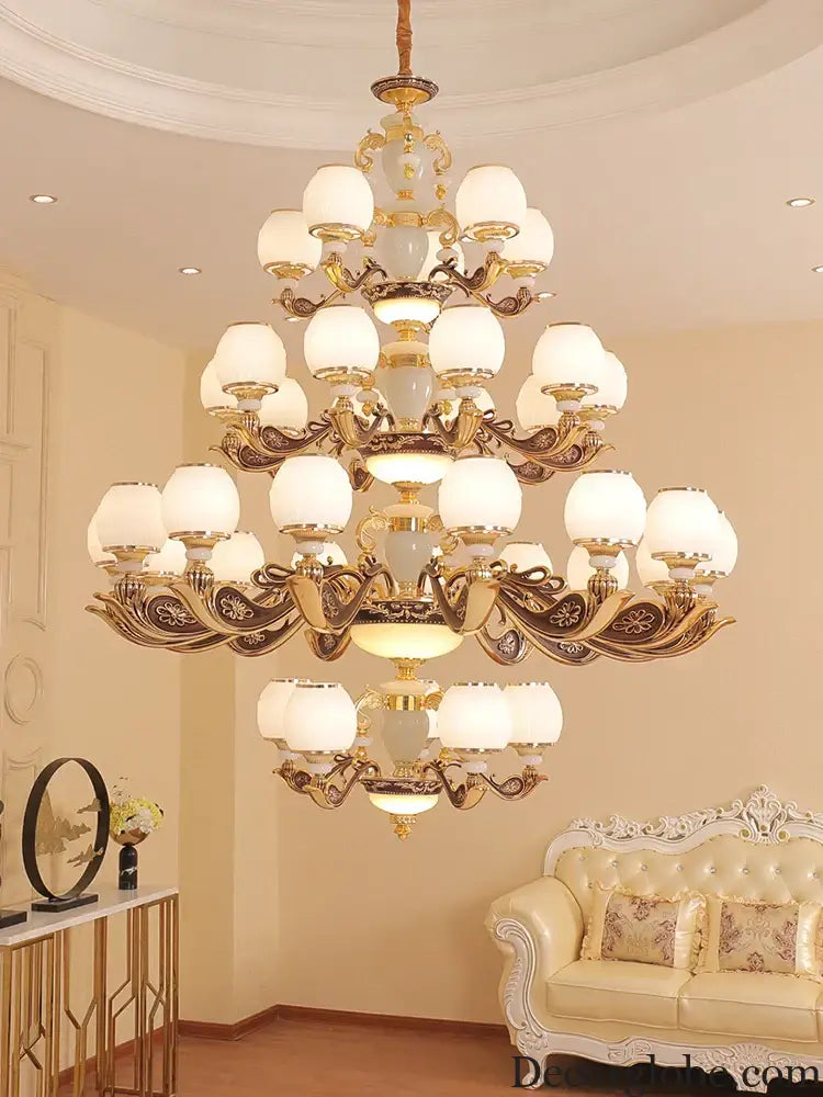 European Style Large Chandelier - Elegance for Living Rooms, Hotels, Villas, and Grand Hallways - DecorGlobe