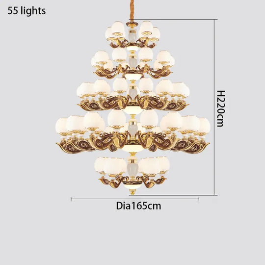 European Style Large Chandelier - Elegance for Living Rooms, Hotels, Villas, and Grand Hallways - DecorGlobe