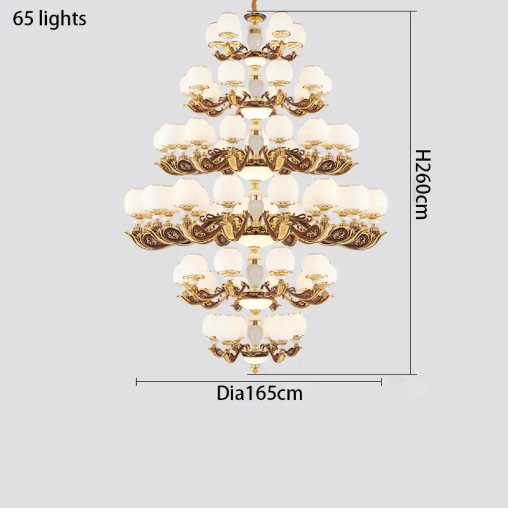 European Style Large Chandelier - Elegance for Living Rooms, Hotels, Villas, and Grand Hallways - DecorGlobe