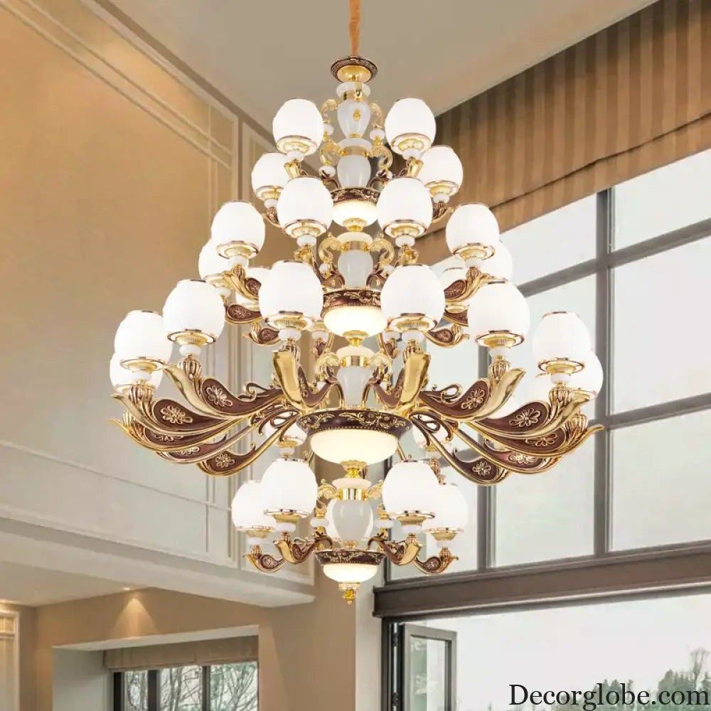European Style Large Chandelier - Elegance for Living Rooms, Hotels, Villas, and Grand Hallways - DecorGlobe