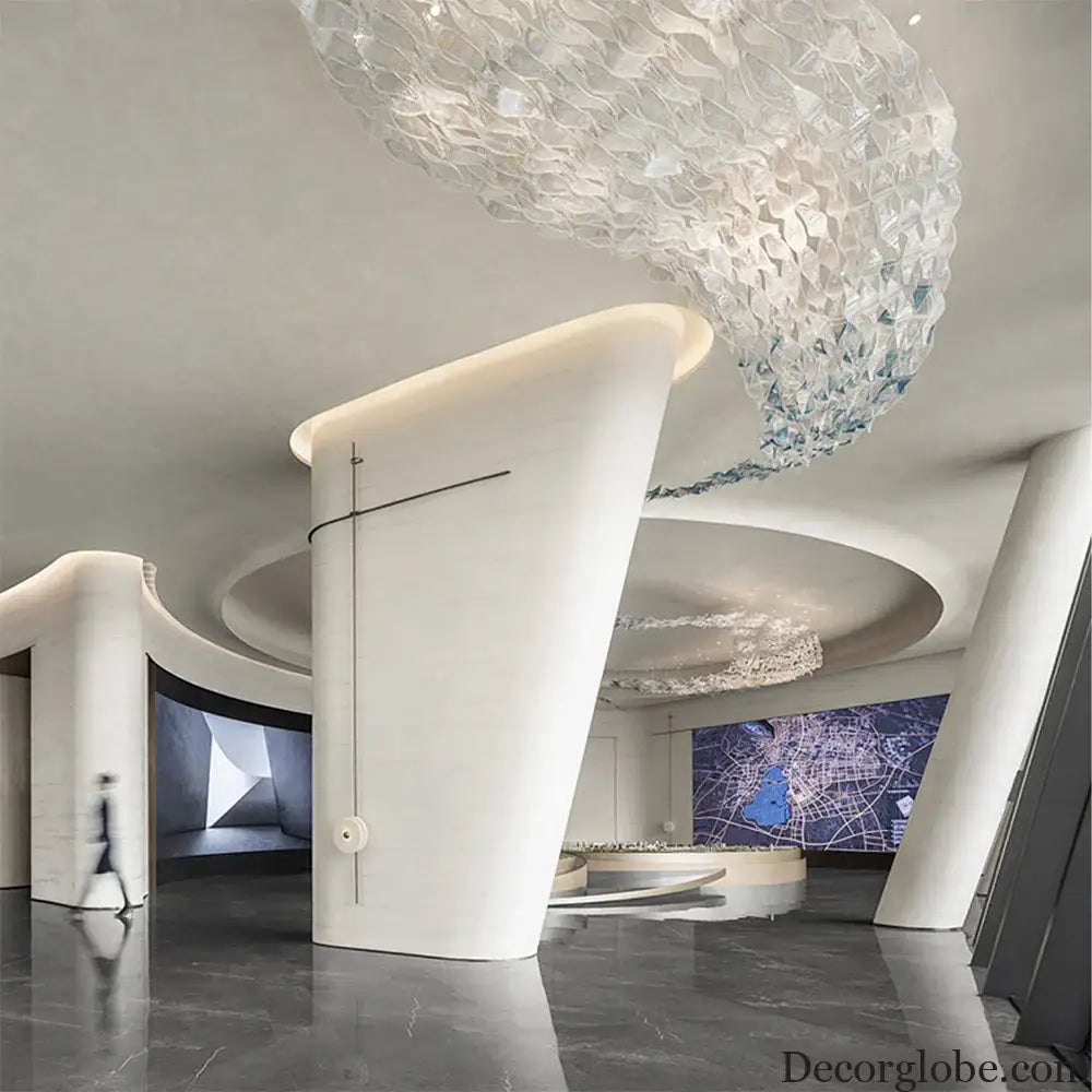 Emmanuelle Custom Build Modern Crystal Glass Chandelier chandelier