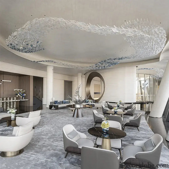 Emmanuelle Custom Build Modern Crystal Glass Chandelier chandelier