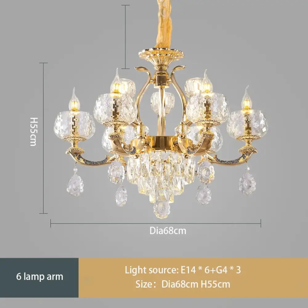 European Modern Simple Chandelier - Luxury Lighting for Home, Villa, Hotel, and Duplex Architectural Spaces - DecorGlobe