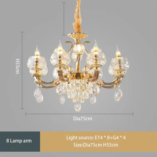 European Modern Simple Chandelier - Luxury Lighting for Home, Villa, Hotel, and Duplex Architectural Spaces - DecorGlobe