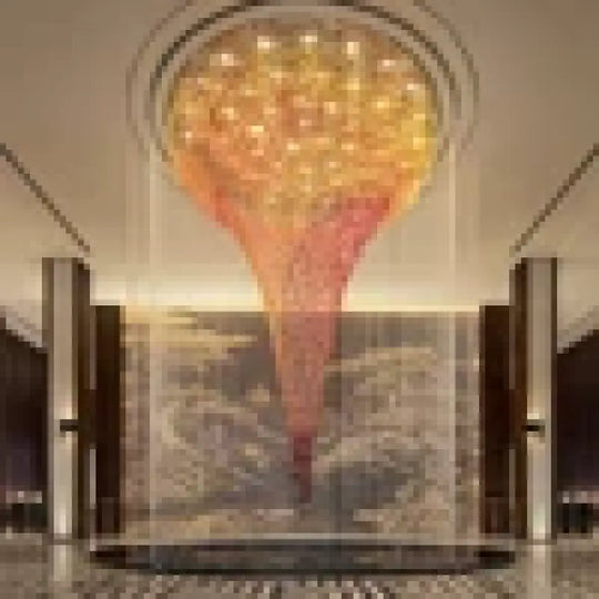 Evangeline Custom Build Large Foyer Glass Chandelier custom / custom / Custom|Modern Chandelier
