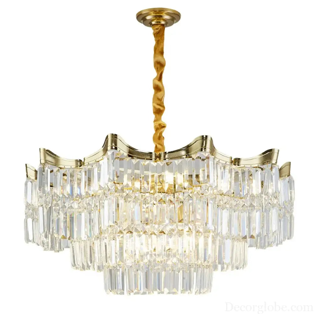 Exquisite Crystal Chandelier for Living Rooms, Bedrooms, and More - Modern French Light Luxury Design - DecorGlobe