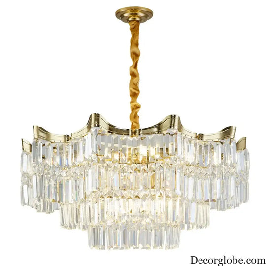 Exquisite Crystal Chandelier for Living Rooms, Bedrooms, and More - Modern French Light Luxury Design - DecorGlobe