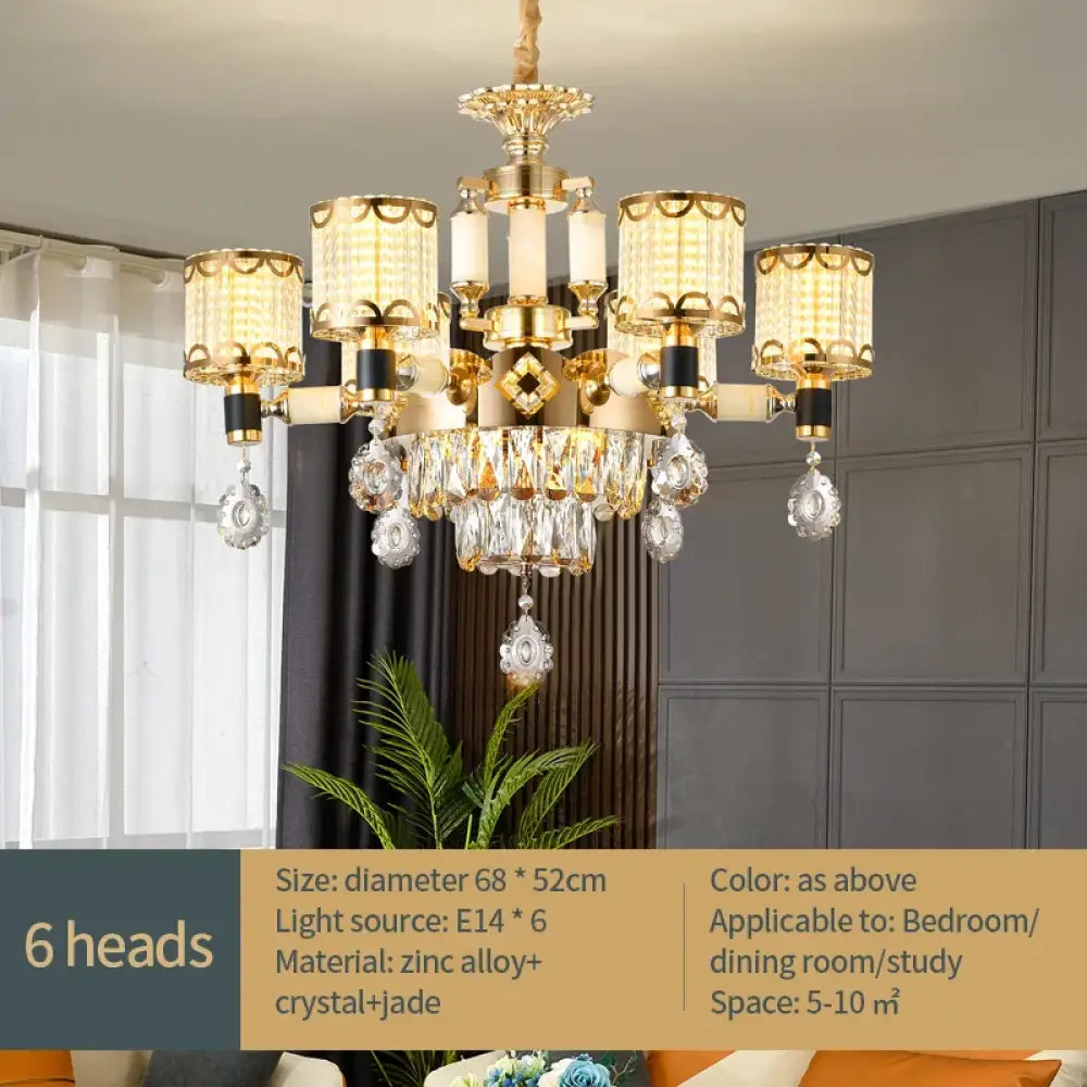 Exquisite Crystal Pendant Chandelier - A Luxurious and Romantic Lighting Fixture for Your Living Space - DecorGlobe