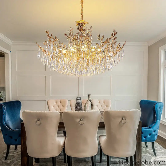 Camille Gold Branch Crystal Chandelier chandelier