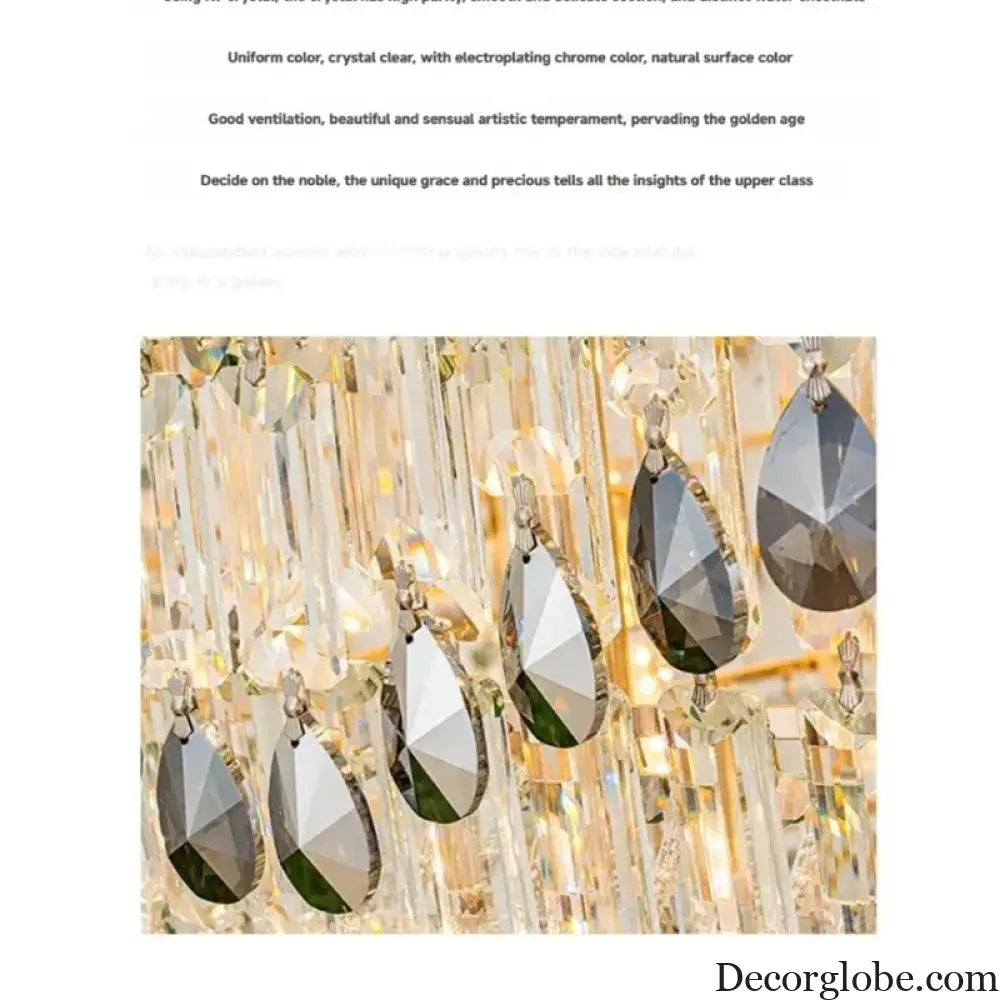 Grand Crystal Mezzanine Pendant Chandelier for High Ceiling Spaces Chandelier