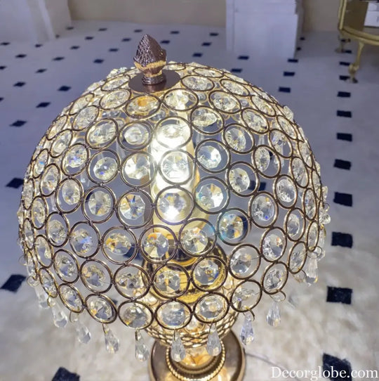 Crystal Table Lamp Modern Accessible Luxury Octagonal Bead Crystal Table Lamp Decorative Table Lamp Fashionable and
