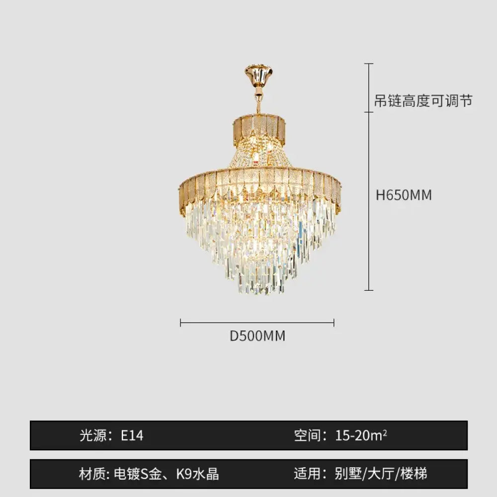 High-End Crystal Chandelier - Artistic Lighting for Living and Dining Spaces, Luxury Hotels, and Duplex Homes - DecorGlobe