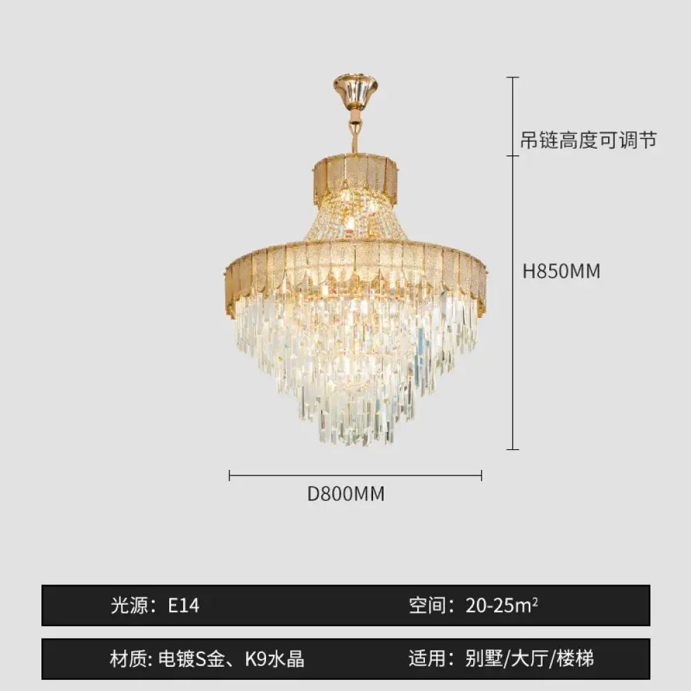 High-End Crystal Chandelier - Artistic Lighting for Living and Dining Spaces, Luxury Hotels, and Duplex Homes - DecorGlobe