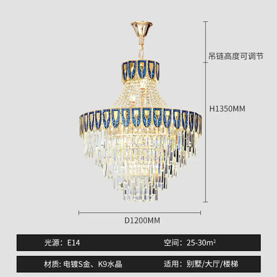 High-End Crystal Chandelier - Artistic Lighting for Living and Dining Spaces, Luxury Hotels, and Duplex Homes - DecorGlobe
