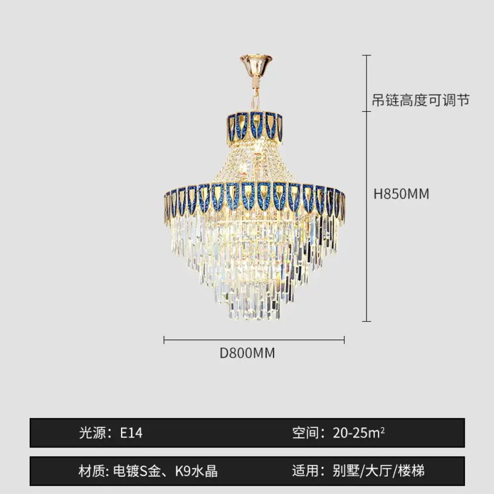 High-End Crystal Chandelier - Artistic Lighting for Living and Dining Spaces, Luxury Hotels, and Duplex Homes - DecorGlobe