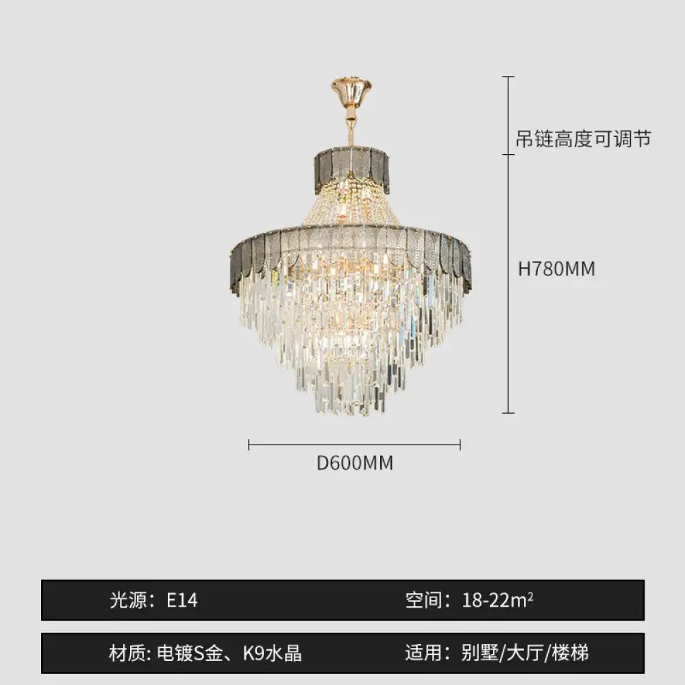 High-End Crystal Chandelier - Artistic Lighting for Living and Dining Spaces, Luxury Hotels, and Duplex Homes - DecorGlobe
