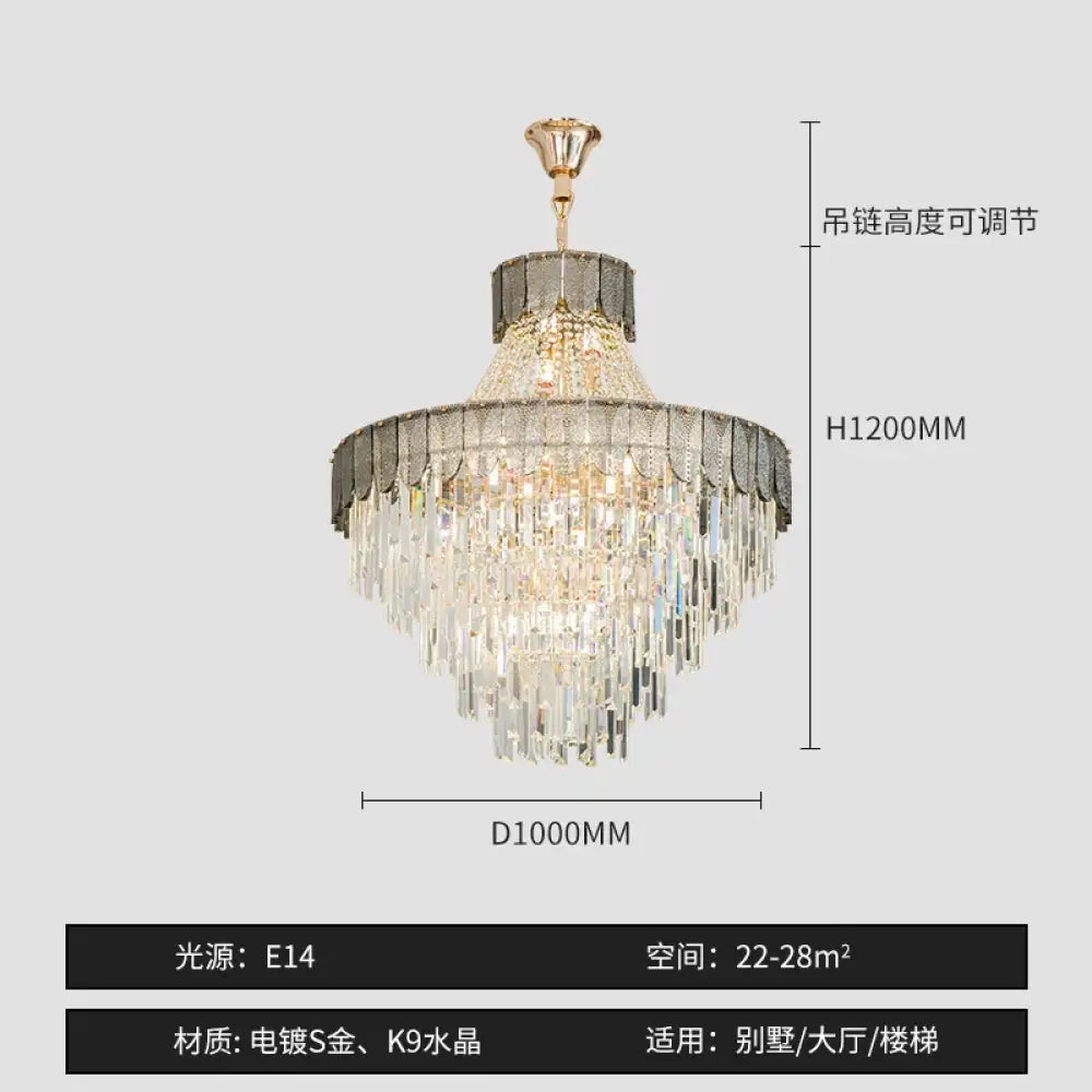 High-End Crystal Chandelier - Artistic Lighting for Living and Dining Spaces, Luxury Hotels, and Duplex Homes - DecorGlobe