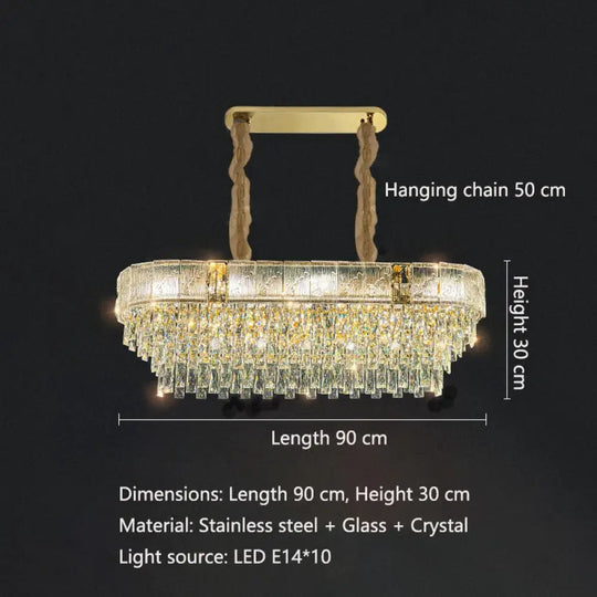 High-End Crystal Chandelier - Elegance and Artistry for Villa Living Spaces - DecorGlobe