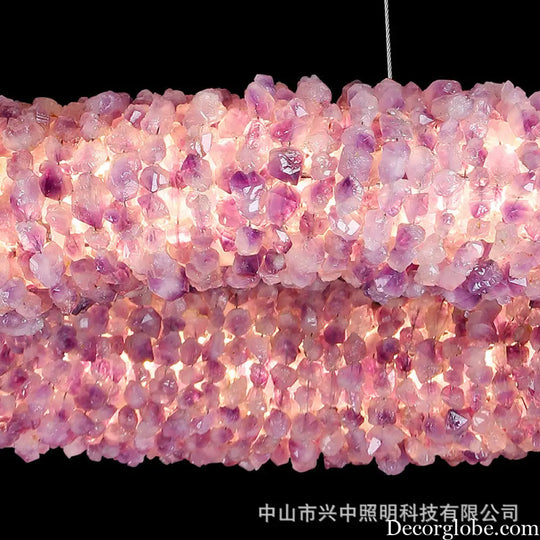 High-End Natural Crystal Chandelier for Living &amp; Bedroom