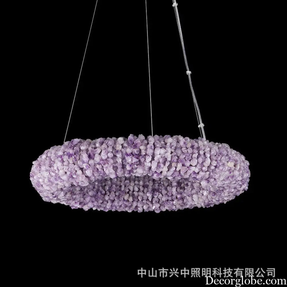 High-End Natural Crystal Chandelier for Living & Bedroom