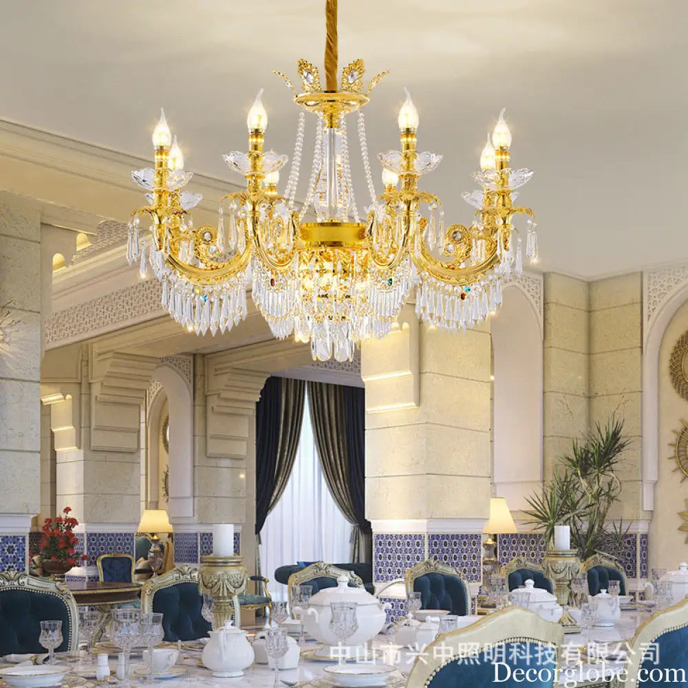 European Crystal Branch Chandelier for Villa Staircase