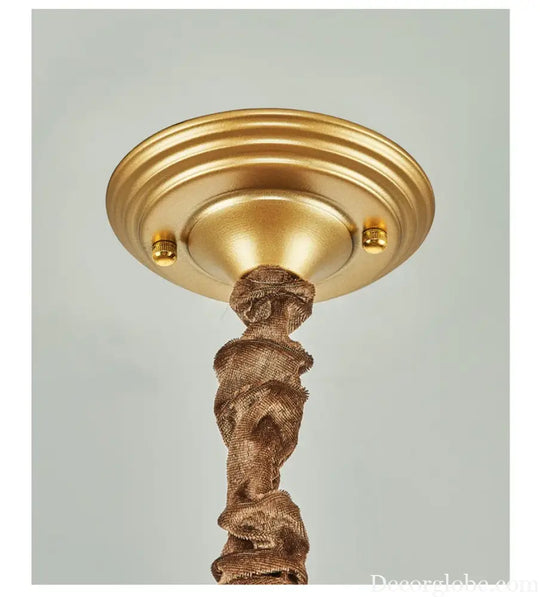 Zoe's K9 Crystal Modern Glass Chandelier - Copper Luxury Hanging Lamp - DecorGlobe