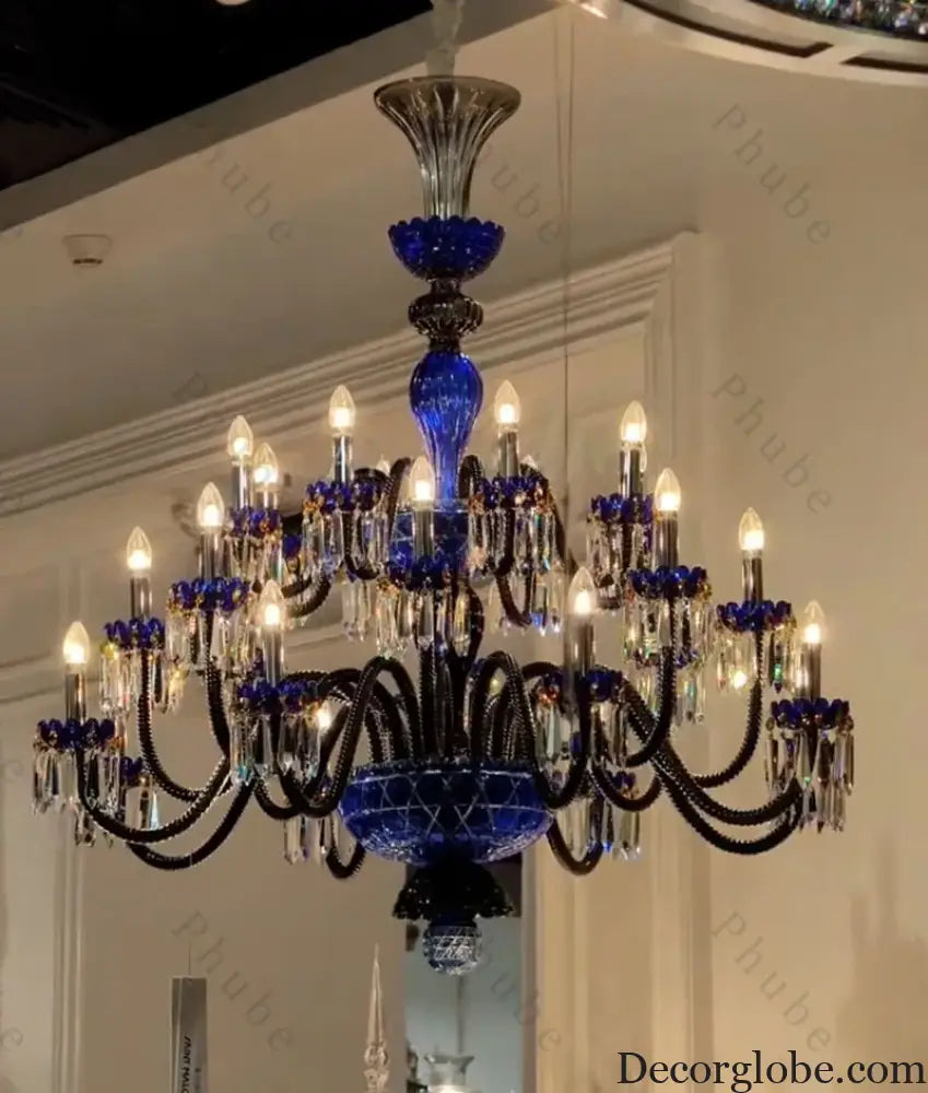 Large Crystal Chandelier for Foyer and Living Room Chandelier