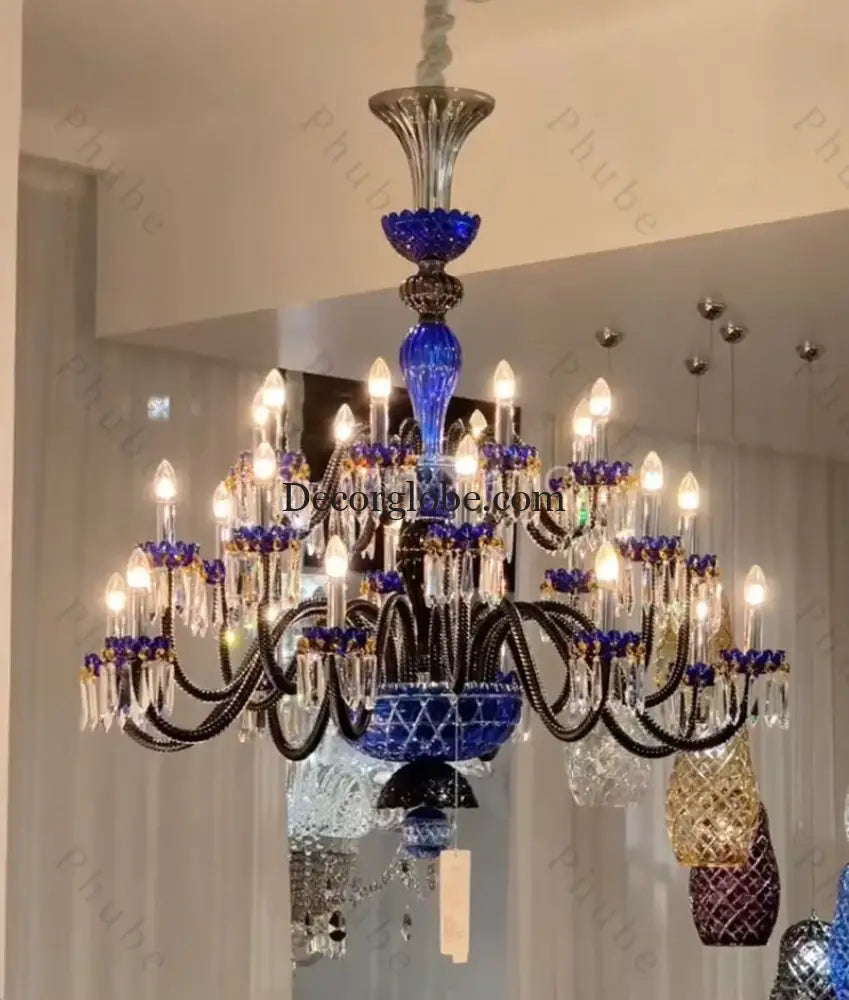 Large Crystal Chandelier for Foyer and Living Room Chandelier