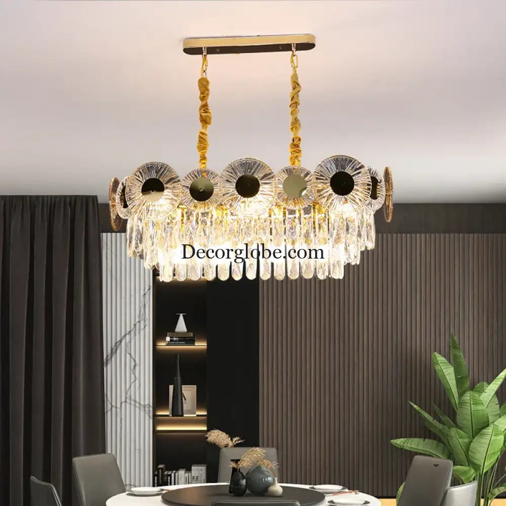 Light Luxury Crystal Chandelier - Post-Modern Elegance for Creative Living, Dining, and Bedrooms - DecorGlobe