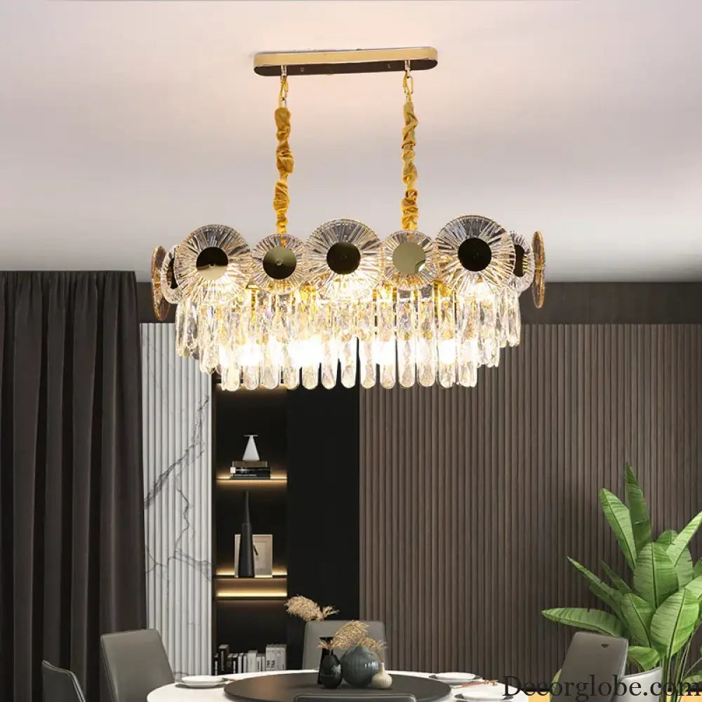 Light Luxury Crystal Chandelier - Post-Modern Elegance for Creative Living, Dining, and Bedrooms - DecorGlobe