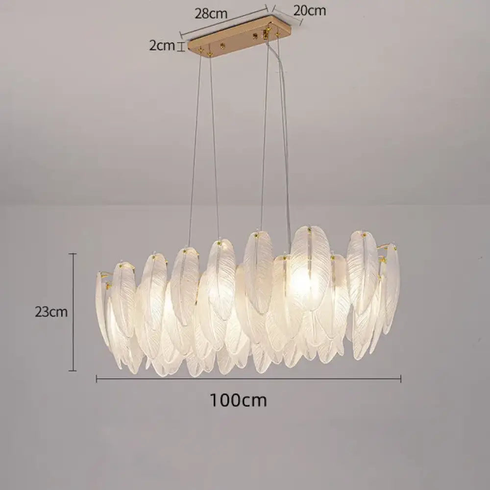 Luxurious Nordic LED Chandeliers - Gold Art Decor Feather Design - Ideal for Living Rooms, Dining Rooms, Bedrooms, and Kitchens - DecorGlobe