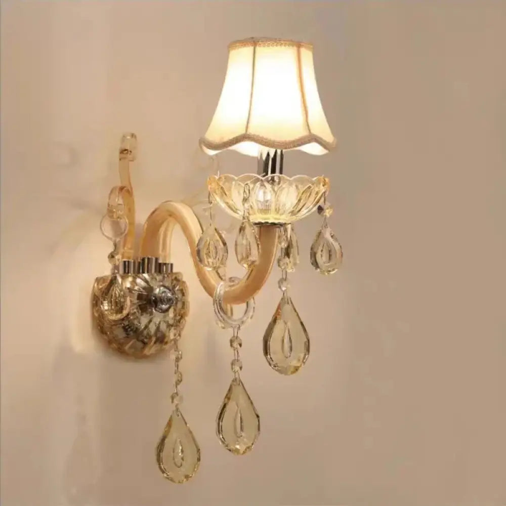 Luxury Crystal Candle Chandelier for Penthouse Hall and Staircase Wall lamp / Neutral light Chandeliers