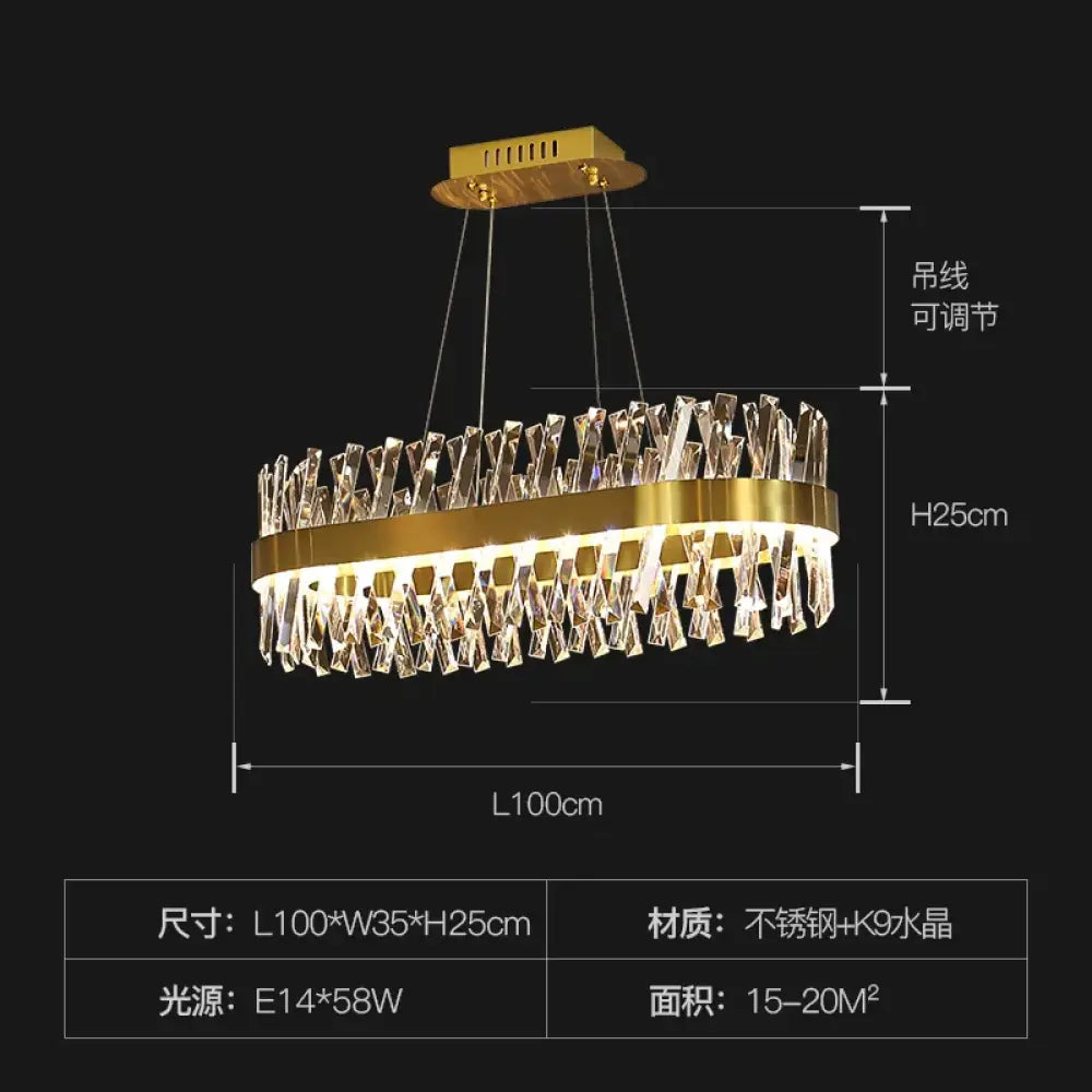 Luxury Crystal LED Chandelier - High-Quality K9 Ceiling Lighting Fixture for Elegant Living Rooms and Dining Spaces - DecorGlobe