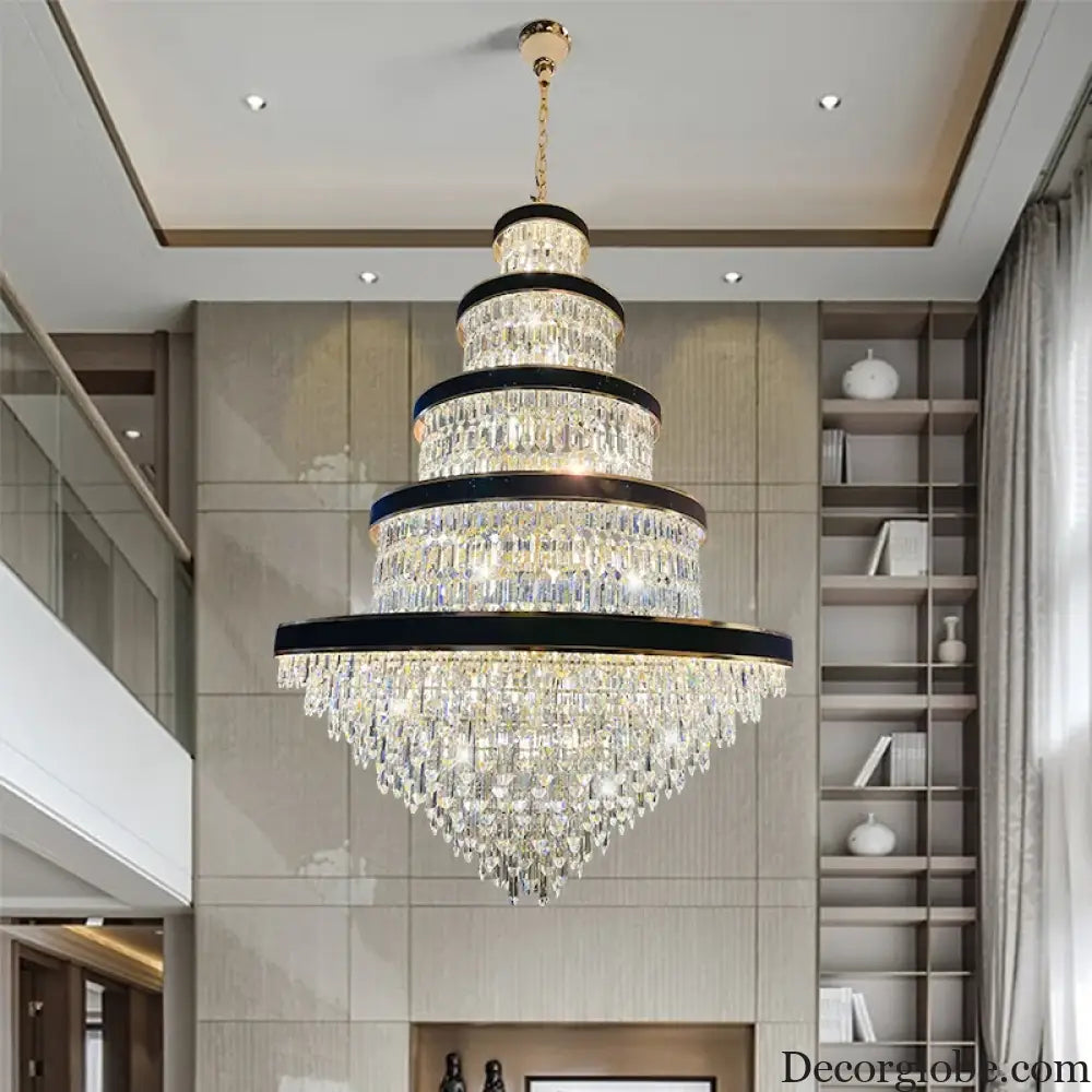 Luxury Crystal Pendant Chandelier for Duplex and Hotel Lobby chandelier