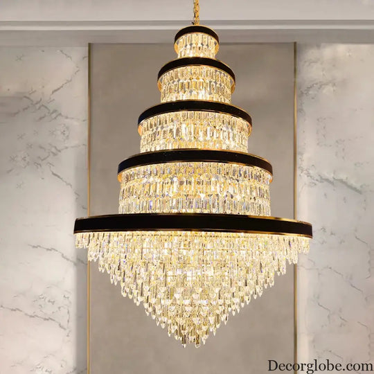 Luxury Crystal Pendant Chandelier for Duplex and Hotel Lobby chandelier