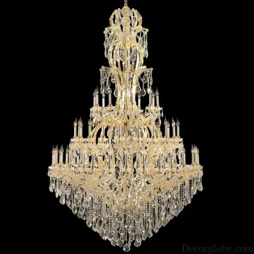 Luxury Large Crystal Candle Chandelier for Lobby and Villa Lighting Chandelier
