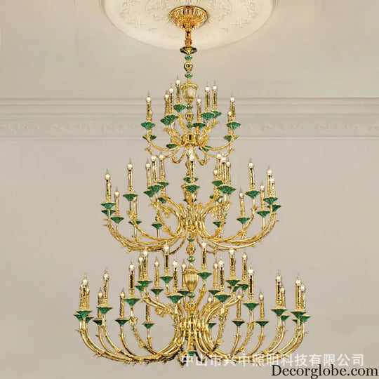 Madison European Crystal Copper Branch Chandelier for Villa Chandelier