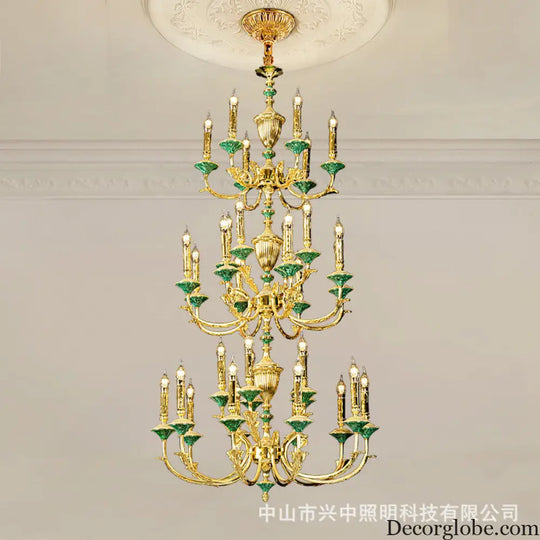 Madison European Crystal Copper Branch Chandelier for Villa Chandelier
