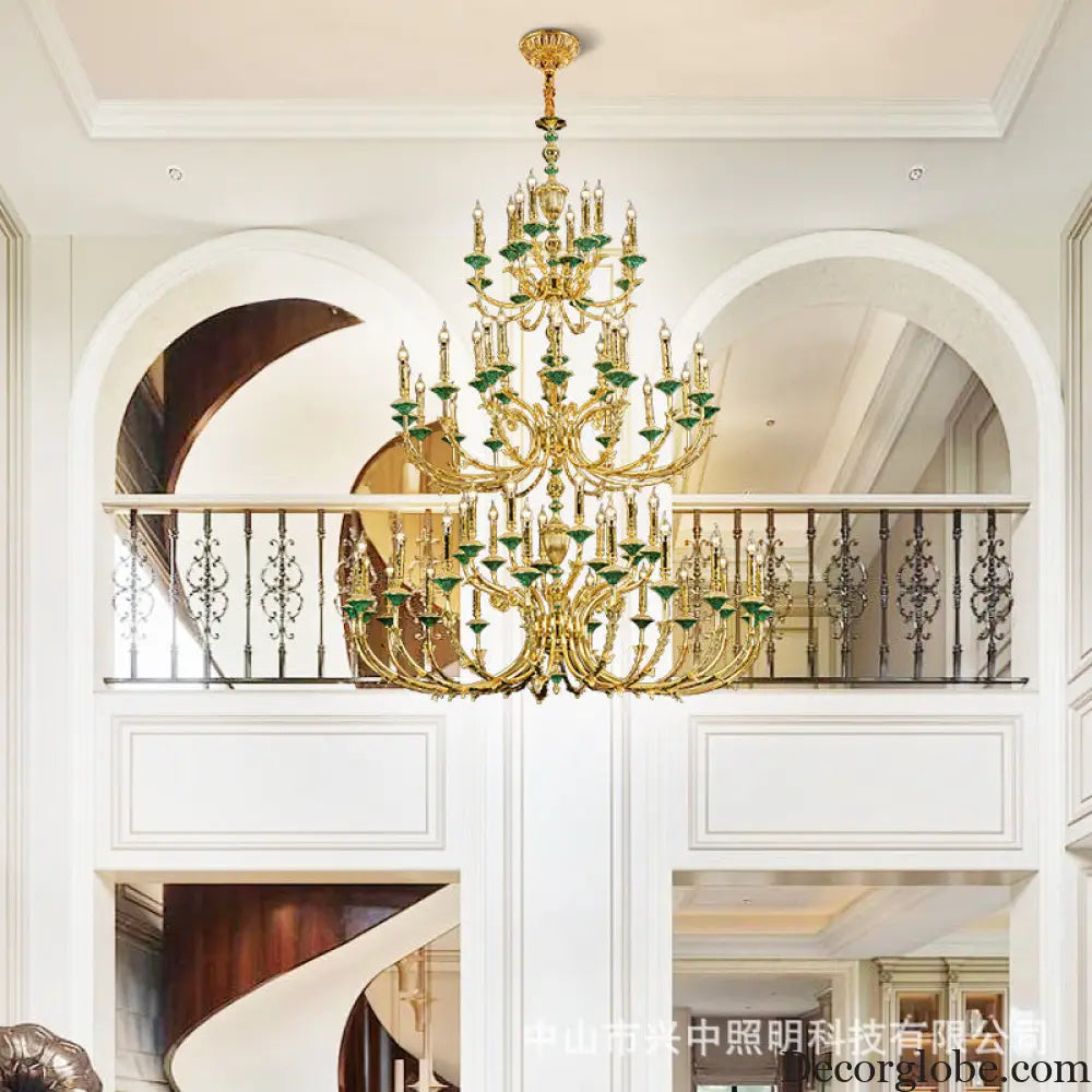 Madison European Crystal Copper Branch Chandelier for Villa Chandelier