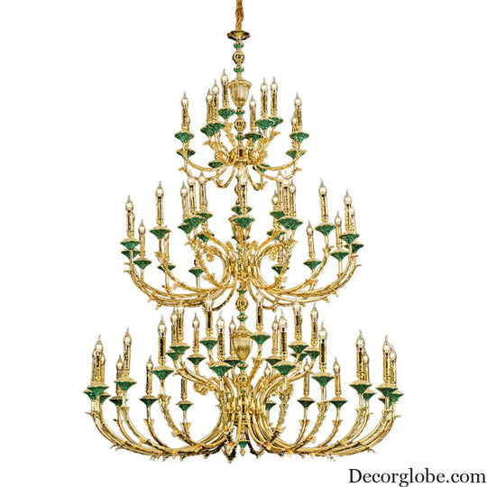 Madison European Crystal Copper Branch Chandelier for Villa Chandelier