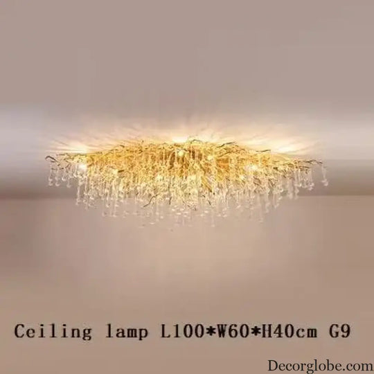Maison - Modern Luxury Crystal  Water Drop Pendant Light, Perfect for Living Rooms, Bedrooms, Hotels, Villas, and Indoor Decor - DecorGlobe