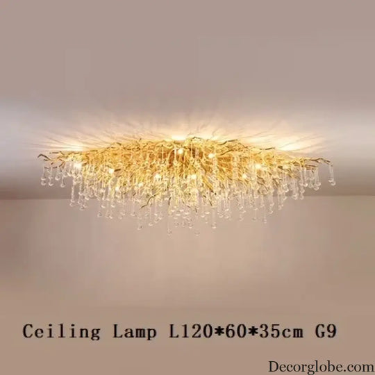 Maison - Modern Luxury Crystal  Water Drop Pendant Light, Perfect for Living Rooms, Bedrooms, Hotels, Villas, and Indoor Decor - DecorGlobe