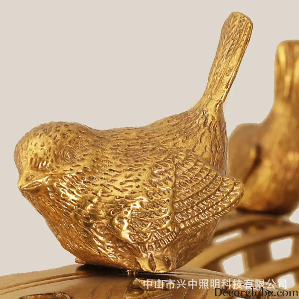 European-style copper Villa duplex building chandelier luxury French dewaxing copper lamp hotel engineering crystal