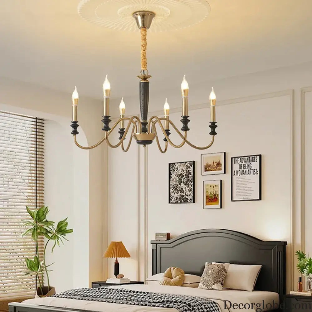 Milada Nordic Ceiling Chandelier with LED Candle Lights Chandelier