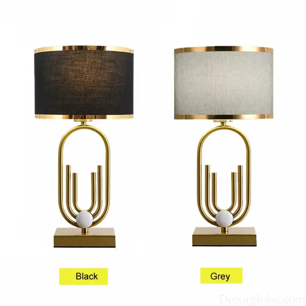 Orléans Modern Gold Geometric Table Lamp - Table Lamp