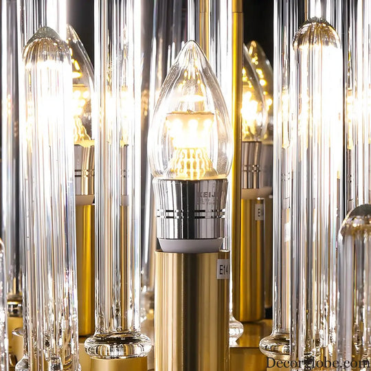 Creative Personalized Glass Tubes Copper Post Modern Chandelier Light Lighting > Ceiling lights > Chandeliers